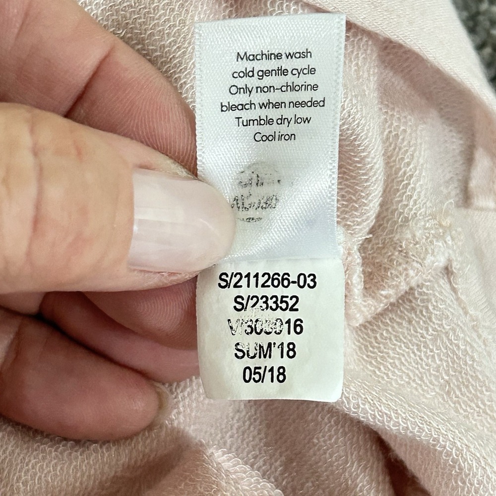 Athleta Twist Front Sweatshirt Womens M Blush Pink Modal Long Sleeve Nirvana - Picture 6 of 10
